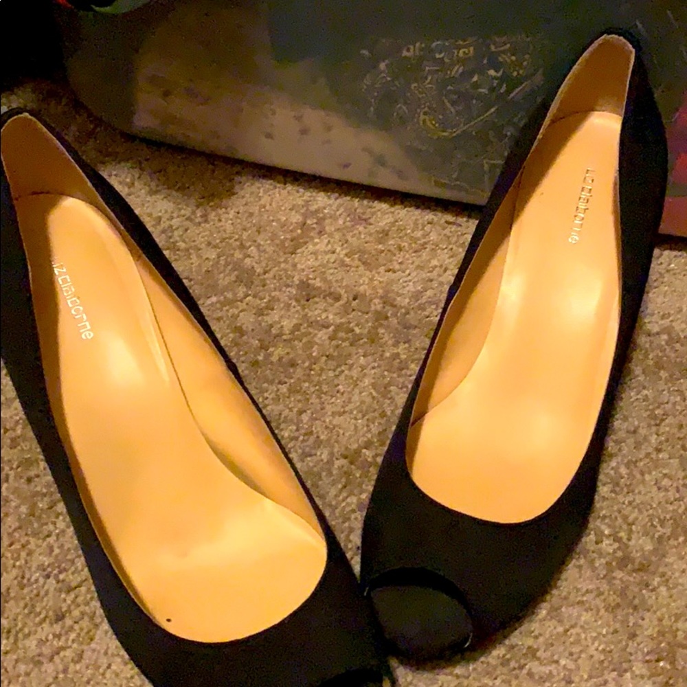 Black Peep Toes
